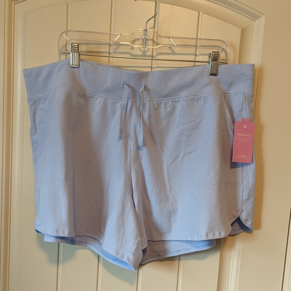 🔥Tek Gear Mid Rise Light Blue Drawstring Active Shorts - Picture 1 of 6